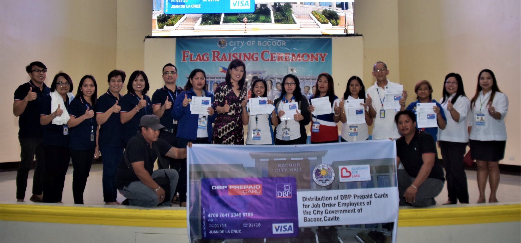 The Bacoor City Government distributed DBP Prepaid Cards to its Job ...