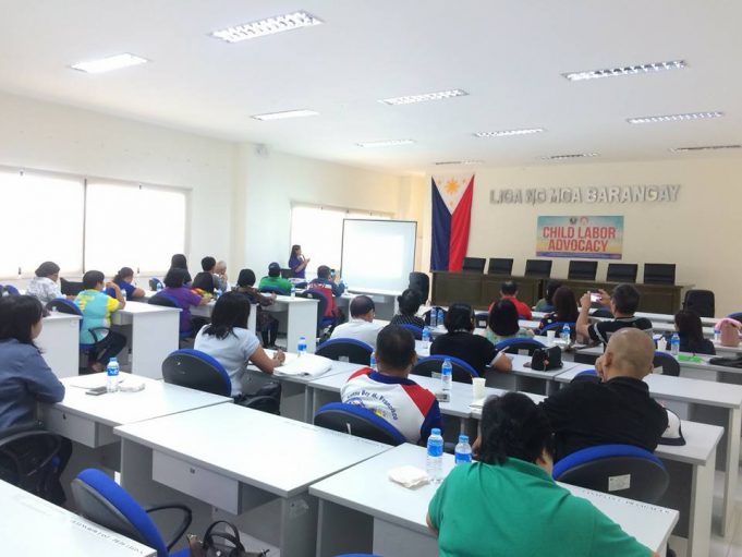 Barangay captains attend a seminar on “Child Labor and Batas Kasambahay ...