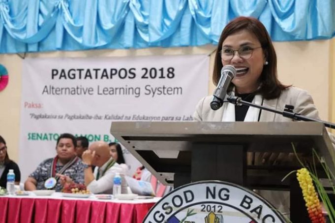 Mayor Lani Mercado Revilla led the graduation ceremonies for students ...