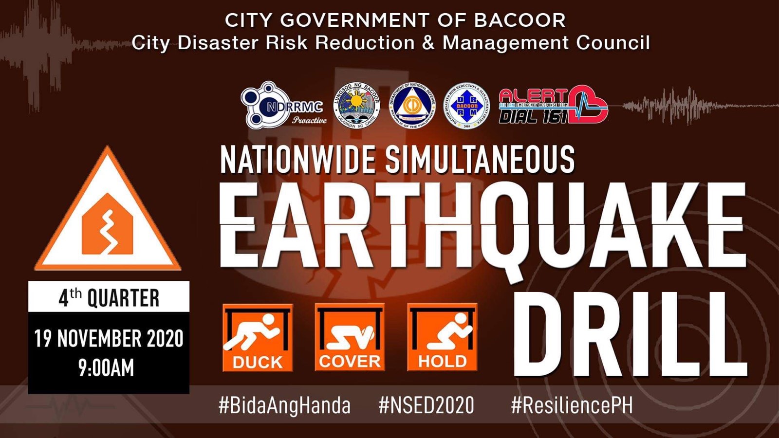 National Simultaneous Earthquake Drill. Bacoor Government Center