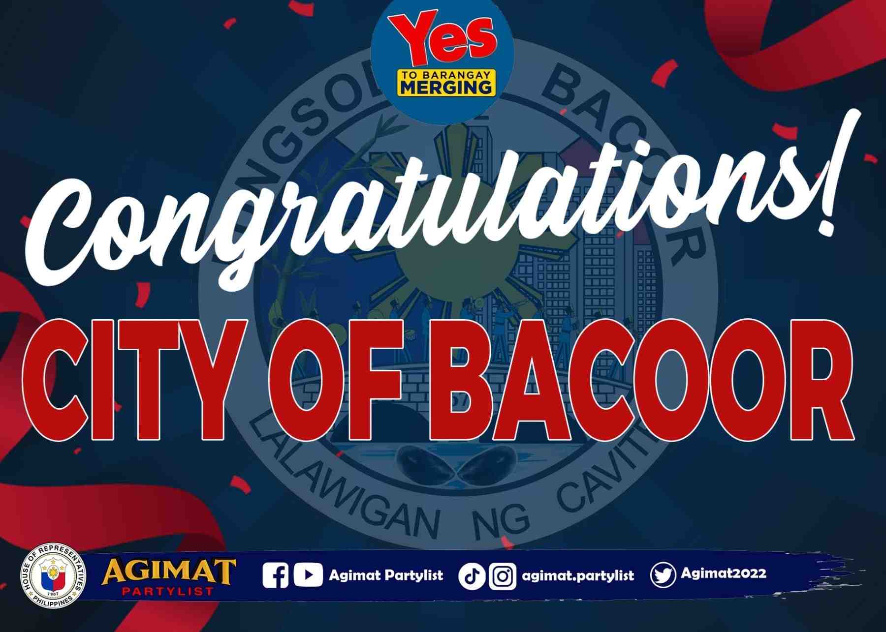 Barangay Merging sa Lungsod ng Bacoor, Isang tagumpay | Bacoor ...