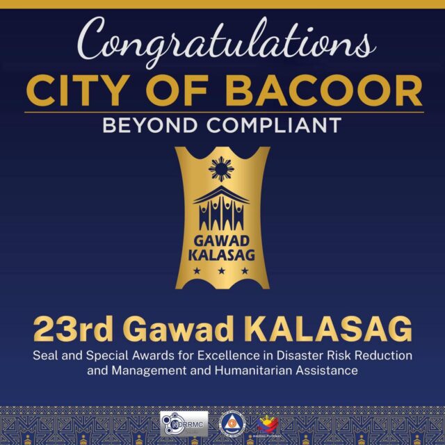 Bacoor Disaster Risk Reduction Management Office Is Recognized As Part ...